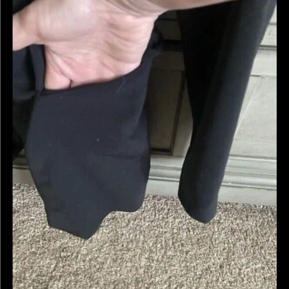 ZARA Black Asymmetrical Hem Open Blazer. Size Medium. - Picture 5 of 8